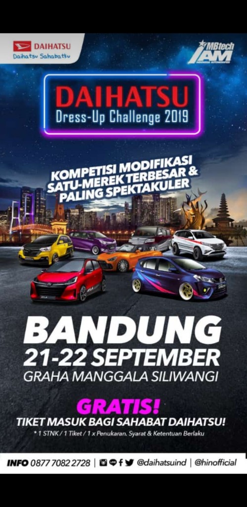 Daihatsu Daihatsu Dress Up Challenge 2019 (Bandung, 21-22 September 2019)
